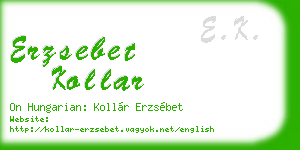 erzsebet kollar business card